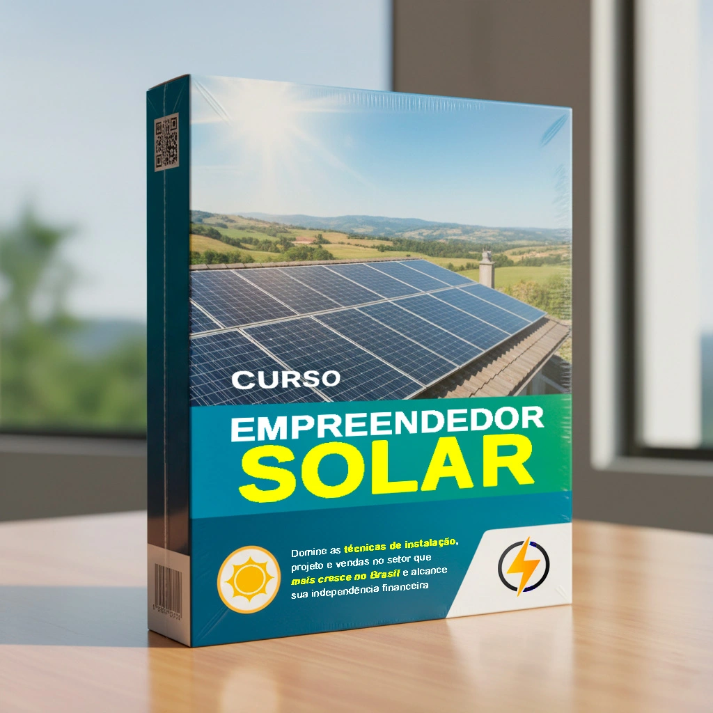 Certificado e Material Didático do Curso de Instalador Solar
